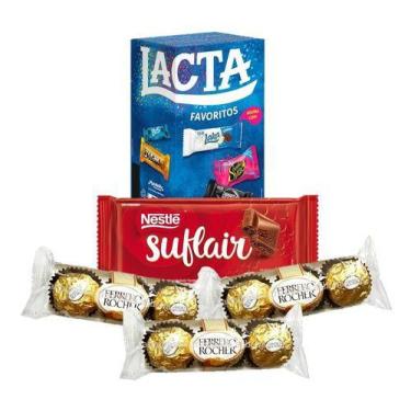 Imagem de Kit Chocolates Pascoa - 3X Ferrero, Lacta, Nestle