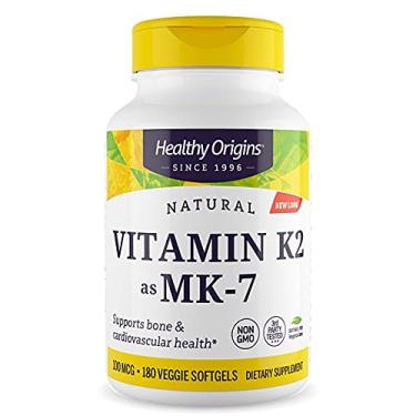 Imagem de Vitamina K2 Mk7 100 Mcg 180 Caps Healthy Origins Eua