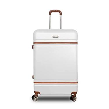 Imagem de Mala De Viagem Trip Resistente abs Rodinhas 360 c/Cadeado G (Branco)