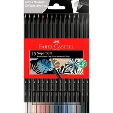 Imagem de Ecolápis de cor Supersoft 15 Cores Neutras Faber-Castell