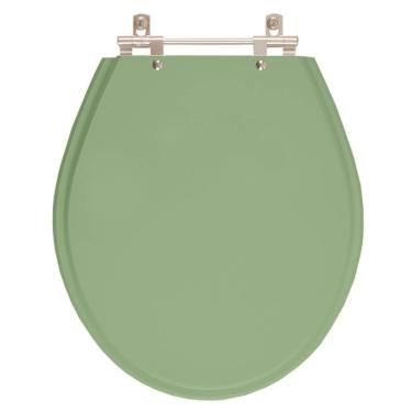 Imagem de Assento Sanitário Poliester Ravena Verde Malva Para vaso Deca