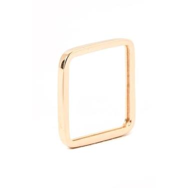 Imagem de Jessie's Semijoias Anel Quadrado Ouro 18K Unissex