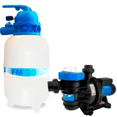 Imagem de Filtro para Piscinas FM 30 FILTER com Bomba 1/4 CV BMC-25 SODRAMAR Até 28 Mil Litros 