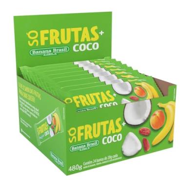 Imagem de Banana Brasil Barra Só Frutas E Coco Com 24 Unidades De 20G