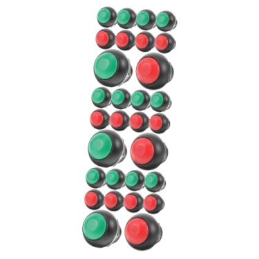Imagem de Hemobllo 30 Peças Botão De Campainha Botão De Metal Interruptor De Campainha Botão Para Casa Peças De Reposição De Campainha Botão Da Campainha Da Porta Componente Volta Plástico