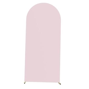 Imagem de Generic Capa decorativa para arco de casamento, cobertura redonda para cenário, para fotografia, adereço, recepção de aniversário, noivado, chá de bebê, 65cmx150cm
