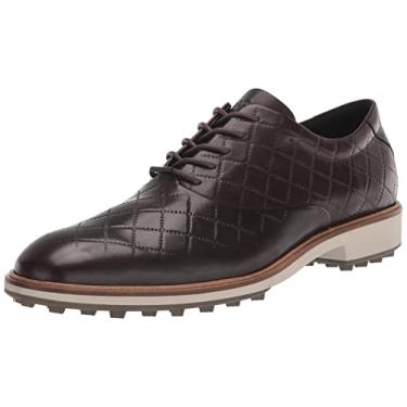 Imagem de ECCO Sapato de golfe masculino clássico híbrido Hydromax impermeável, Mocha, 6-6.5