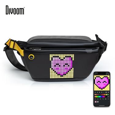 Imagem de Divoom-Personalizável Pixel Art Sling Bag  Grande Espaço  Impermeável  Esporte ao ar livre