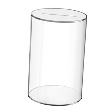 Imagem de Ｂｅｓｇａ Cofrinho Frasco Cofrinho Acrílico Transparente Economizar Dinheiro Pote Ponta Pote Presente de Aniversário Infantil, 12cmx20cm