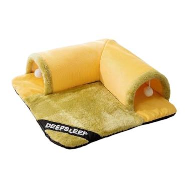 Imagem de Criativo Pet Gato Túnel Cama Centro de Jogo Portátil com Esteira Removível Brinquedo Interativo Esconderijo para Gatinho Interior Hamster Ao Ar Livre