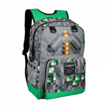 Imagem de Mochila Minecraft para meninos (mochila + estojo+lancheira)