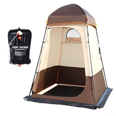 Imagem de Guarda-roupa Camarim Portátil Camping Chuveiro Tenda Espaço Grande para Privacidade Tenda com Mudança de Piso Camarim Fácil de Montar armário