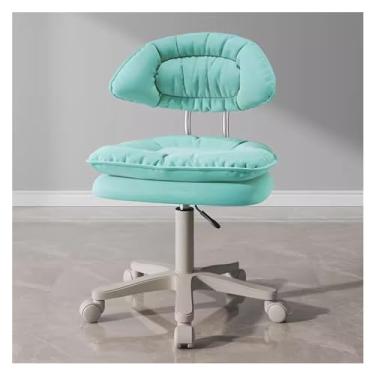 Imagem de PHLEPS Banqueta de salão de rodinhas com encosto, cadeira giratória de 360 ° almofada de couro cadeira de beleza banco hidráulico pesado para spa trabalho escritório massagem unhas tatuagem cadeira de