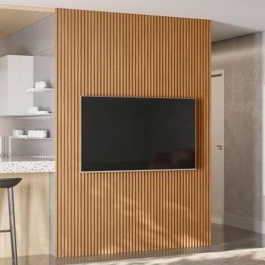 Imagem de Painel para TV Até 70 Polegadas Ripado 100% Mdf Nature Fosco - Linea Brasil