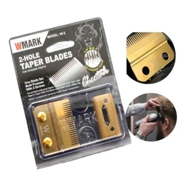 Imagem de Lâminas de tesoura profissionais com dentes escalonados de 2 furos, item de barbeiro e estilista profissional, clipe mágico sem fio para vários mais de1000 modelos de lâminas desbotadas de Wall e Kome