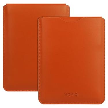 Imagem de HoYiXi Capa universal para Kindle/Kobo/Voyaga/Lenovo/Pocketbook/Tolino E-Reader E-Reader de 15 cm, bolsa de couro leve para e-book de 15 cm, marrom