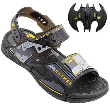 Imagem de Sandália Batman Batwing, Grendene Kids, Criança Unissex, Preto/Preto, 25