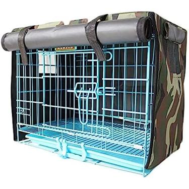 Imagem de Capa para caixa de cachorro para gato, coelho, respirável, à prova d'água, à prova de sol, à prova de vento, capa para gaiolas de quatro estações, capa dobrável para caixa de canil para anim