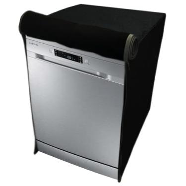 Imagem de CAPA PARA LAVA LOUÇAS SAMSUNG 14 SERVIÇOS IMPERMEÁVEL FLEX (Preto)