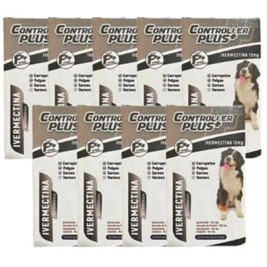 Imagem de Controller Plus - Remédio Anti Pulgas, Carrapatos, Vermes E Sarnas 36 Comp 60kg