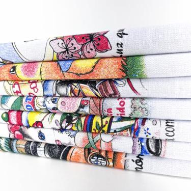 Imagem de Kit 5 Pano de Prato Copa Liso Grosso Luxo Alvejado Estampado 100% Algodão 11 Tramas 44x68cm
