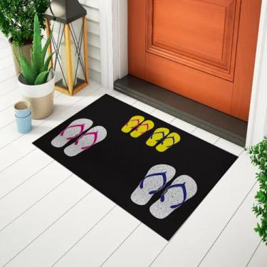 Imagem de Capacho Divertido e Criativo Tapete Para Porta Desenho Estampado Chinelos Pais e Filhos Ca1603