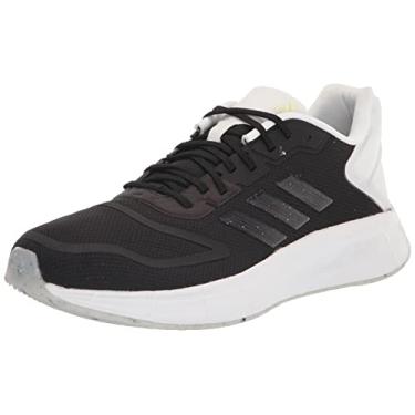 Imagem de adidas Tênis de corrida feminino Duramo 10, Preto/Preto/Quase Limão, 40