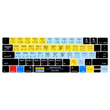 Imagem de HRH Serato Scratch Live Shortcuts Capa de silicone para teclado para MacBook Pro com Touch Bar de 13 polegadas e 15 polegadas (A2159/A1989/A1706, A1990/A1707) 2019 2018 2016 2017 versão EUA