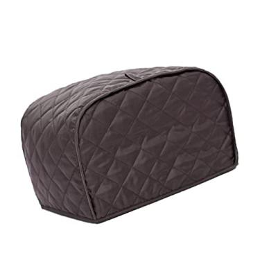 Imagem de Serenable Poliéster acolchoado duas/quatro fatias Toaster Appliance Cover, à prova de poeira e proteção de impressões digitais, lavável na máquina, af05930b98525b479e6dcff29513d9a4, coffee, 4 slice
