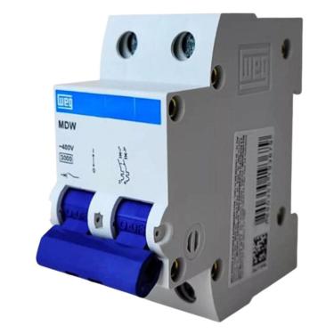 Imagem de Disjuntor Termomagetico Weg Bipolar Mdw Curva C 16A