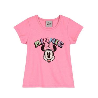 Imagem de CAMISETA INFANTIL FEMININA MANGA CURTA MINNIE MOUSE REF:25639 1/3-Feminino