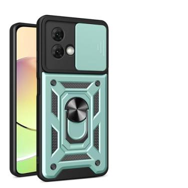 Imagem de Kukoufey Compatível com Motorola Edge 40 Neo Bracket Shell, com capa de lente de câmera deslizante compatível com Motorola Edge 40 Neo 5G XT2307-1 XT23073 capa verde