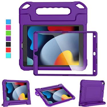 Imagem de MOXOTEK Capa infantil para iPad 9ª/8ª/7ª geração, 10,2 polegadas 2021/2020/2019, capa para iPad Air 3ª geração/Pro 10,5 polegadas, capa durável à prova de choque com protetor de tela para iPad 10.2 e