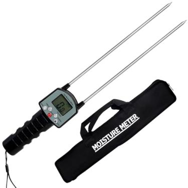 Imagem de Upgrade TK100H Testador de umidade de feno, medidor de umidade de feno portátil com bolsa, sonda testadora de umidade de feno para forragem, Leymus Chinensis, Pennisetum hydridum