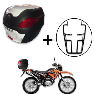 Imagem de Baú 41 litros Awa Proos com Bagageiro para XTZ 125 2002-2016, Branco