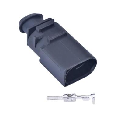 Imagem de Conector de chicote de fiação automotivo, à prova d'água, 2 pinos, 3.5mm, macho ou fêmea, plugue de buzina elétrica 1j0973722 1717692-1 8d0973822(Male)