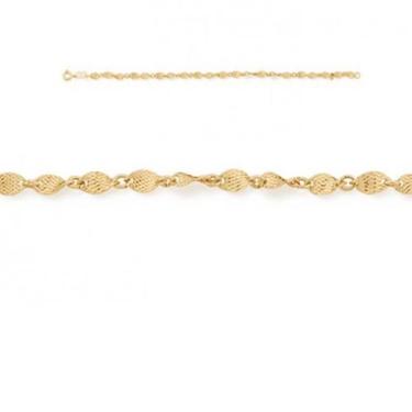 Imagem de Pulseira banhado ouro 3x 24k 18k e 22k feminina peças oval torcidas ro