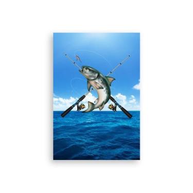 Imagem de Painel De Festa Vertical 1,50 x 2,20 - Pescaria Realista no Mar 004 - 
