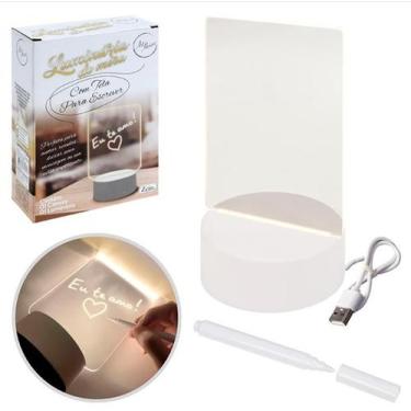 Imagem de Luminaria De Mesa Com Tela Para Escrever Art House - ds