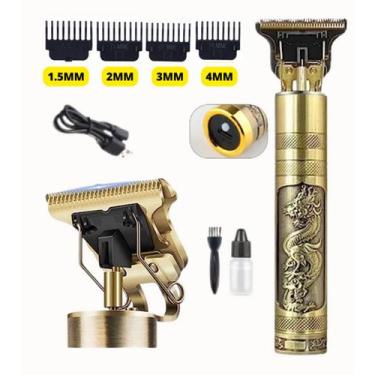 Imagem de Maquina Acabamento Cabelo Barba Detalhe Recarregável Sem Fio 1500ma - 