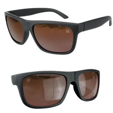 Imagem de oculos masculino + marrom proteção uv + praia casual armação marrom qu
