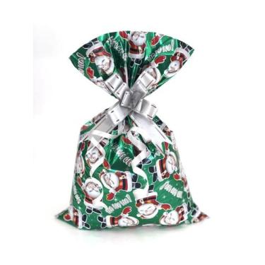Imagem de Sacos de presente Natal 25x36cm 50un /  - Aliança Embalagens, 398 Star