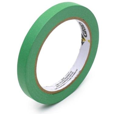 Imagem de Fita Crepe Verde 12mm x 40m - Alta Qualidade - Grid brasil