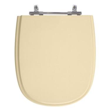 Imagem de Assento Sanitário Sabatini Rosa Salmão Tampa para Vaso Icasa de Madeir