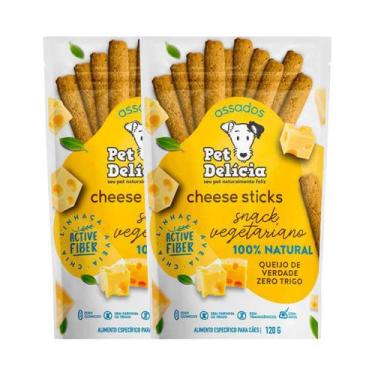 Imagem de KIT 2 Petisco Pet Delícia Cães Cheese Sticks 120g - Pet Delicia