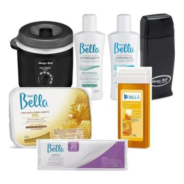 Imagem de Kit Para Depilação Com Cera Quente Rolon E Termocera - MegaBell