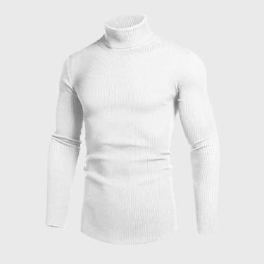 Imagem de Cacharrel Masculina Blusa Canelada Manga Longa Gola Alta - Levitali, B