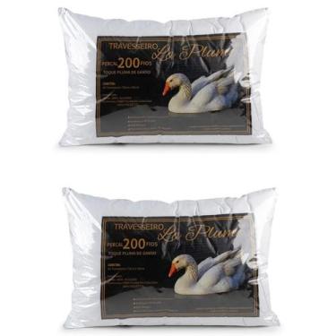 Imagem de 4 Travesseiros antialergico Pluma de Ganso 50x70 atacado - Beatriz Bab