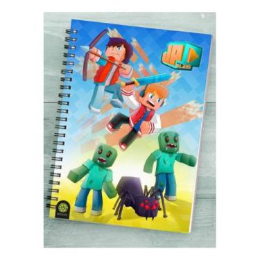 Imagem de Caderno Universitário Espiral - 80 folhas - JP Plays: Zumbis - Mosaic