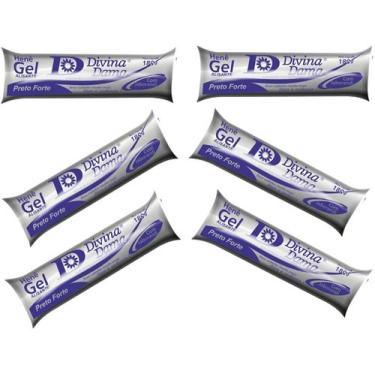 Imagem de Hene Em Gel Jaborandi 180g Divina Dama Preto Forte (Preto Azulado) Bis